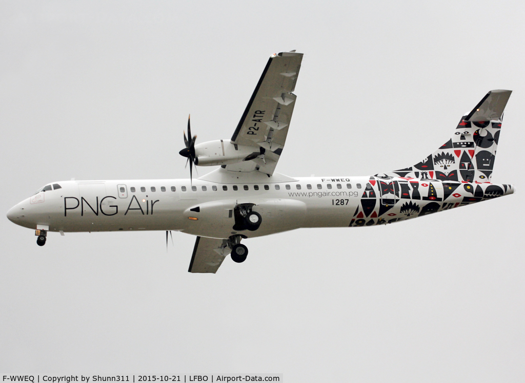 F-WWEQ, 2015 ATR 72-600 C/N 1287, C/n 1287 - To be P2-ATR