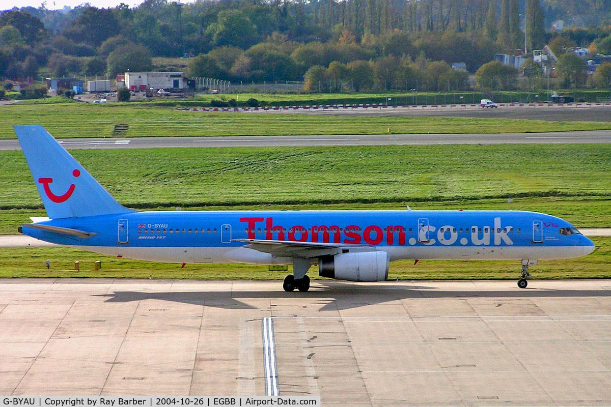 G-BYAU, 1994 Boeing 757-204 C/N 27220, Boeing 757-204 [27220] (ThomsonFly) Birmingham Int'l~G 26/10/2004