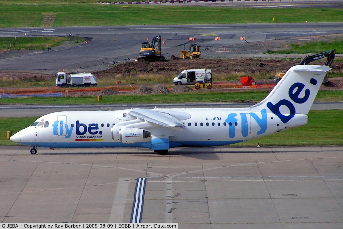 G-JEBA, 1990 British Aerospace BAe.146-300 C/N E3181, BAe 146-300 [E3181] (Flybe) Birmingham Int'l~G 09/08/2005