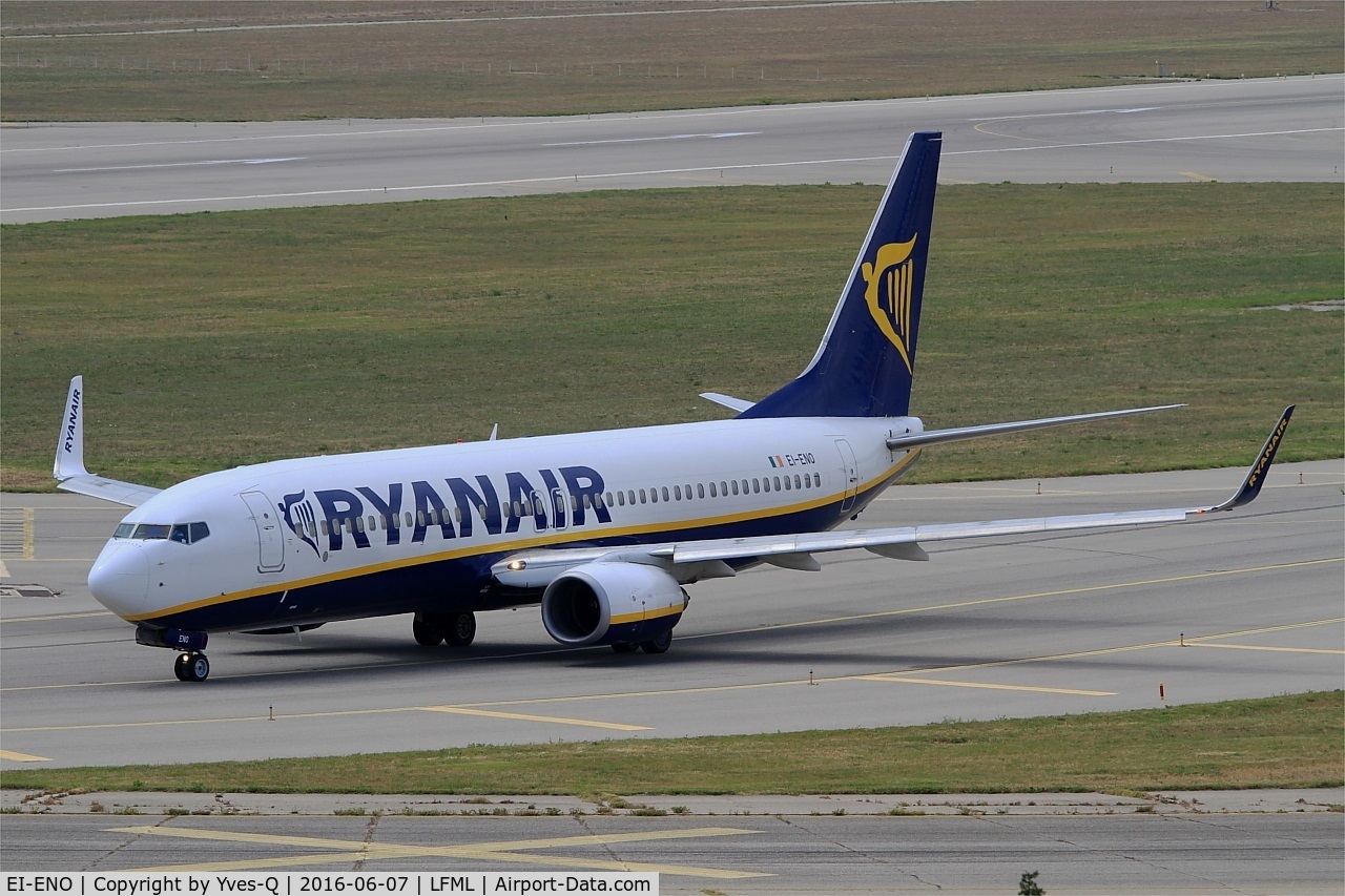 EI-ENO, 2010 Boeing 737-8AS C/N 40302, Boeing 737-8AS, Taxiing to holding point rwy 31R, Marseille-Provence Airport (LFML-MRS)