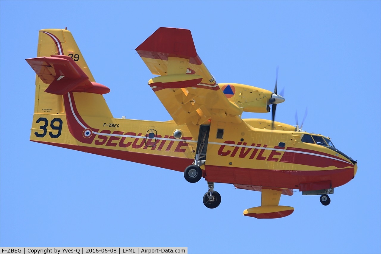 F-ZBEG, Canadair CL-215-6B11 CL-415 C/N 2015, Canadair CL-415, Short approach Rwy 31R, Marseille-Provence Airport (LFML-MRS)