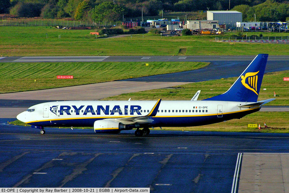 EI-DPE, 2006 Boeing 737-8AS C/N 33605, Boeing 737-8AS [33605] (Ryanair) Birmingham Int'l~G 21/10/2008