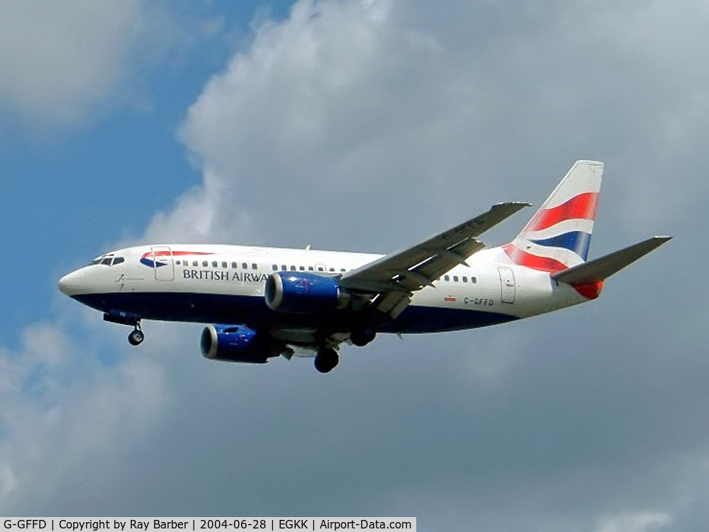G-GFFD, 1991 Boeing 737-59D C/N 26419, Boeing 737-59D [26419] (British Airways) Gatwick~G 28/06/2004