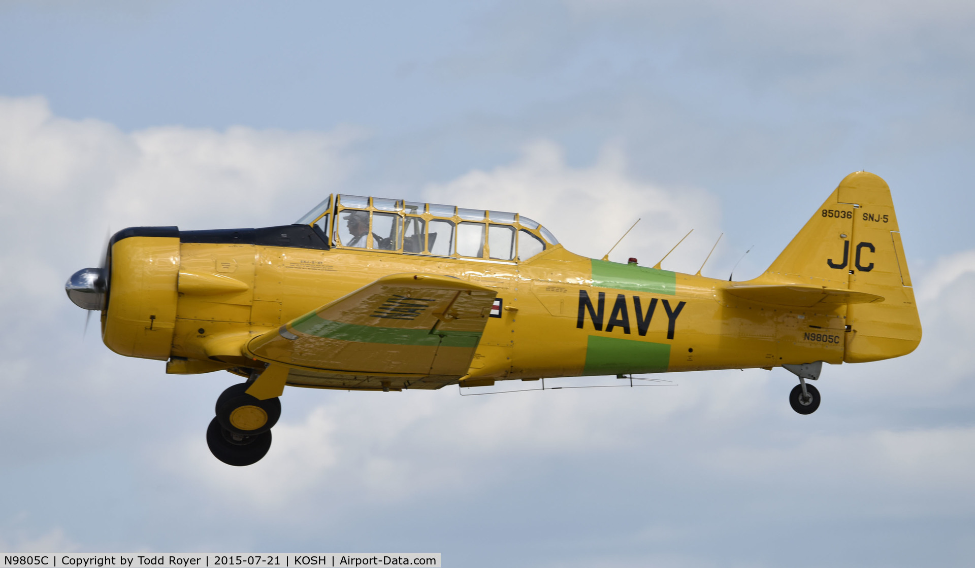 N9805C, 1945 North American SNJ-5B Texan C/N 85036, Airventure 2015