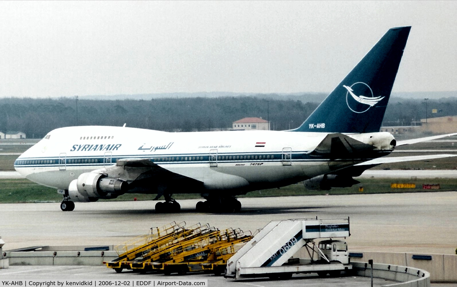 YK-AHB, 1976 Boeing 747SP-94 C/N 21175, Syrian Airways