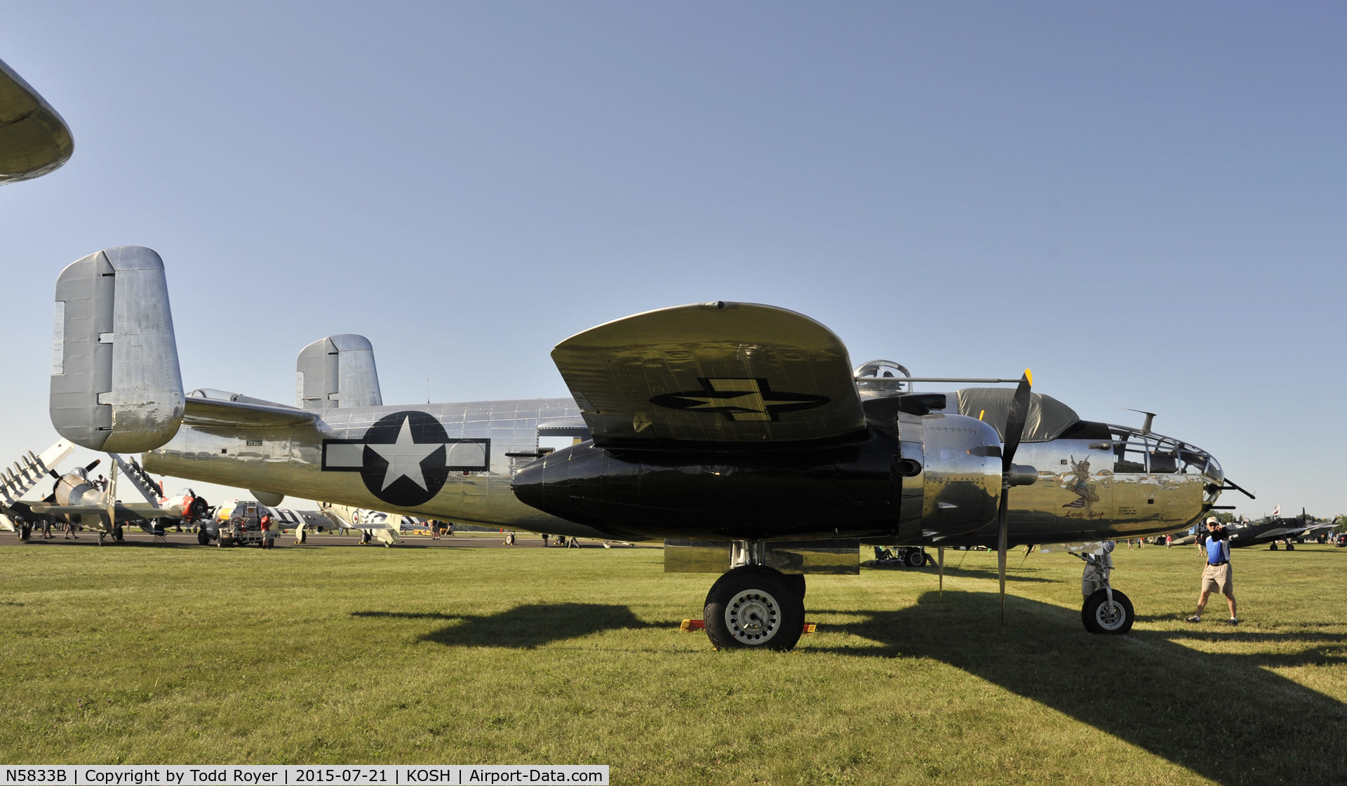 N5833B, 1945 North American B-25J Mitchell Mitchell C/N 108-47735, Airventure 2015
