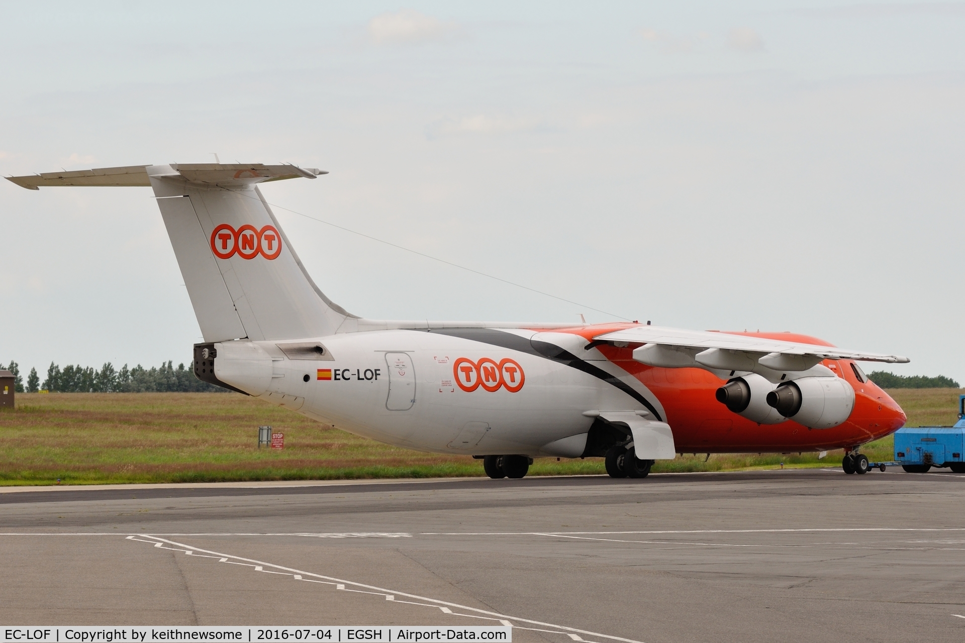 EC-LOF, 1989 British Aerospace BAe.146-300QT Quiet Trader C/N E3150, Returning from engine run.