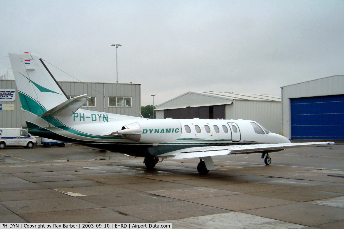 PH-DYN, 2000 Cessna 550 Citation Bravo C/N 550-0928, Cessna Citation Bravo [550-0929] (Dynamic) Rotterdam~PH 10/09/2003