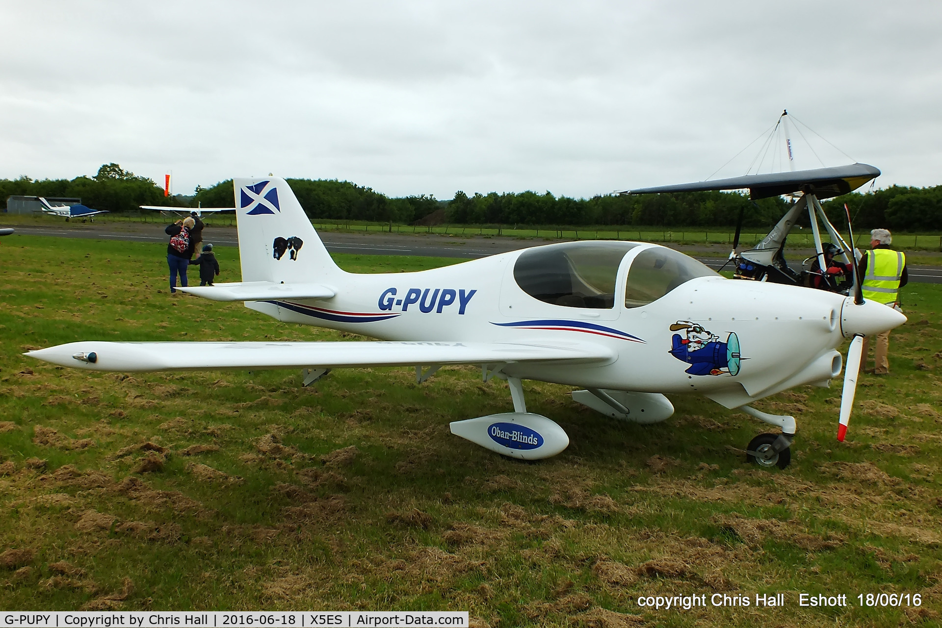 G-PUPY, 2002 Europa XS Tri-Gear C/N PFA 247-13694, at the Great North Fly in. Eshott