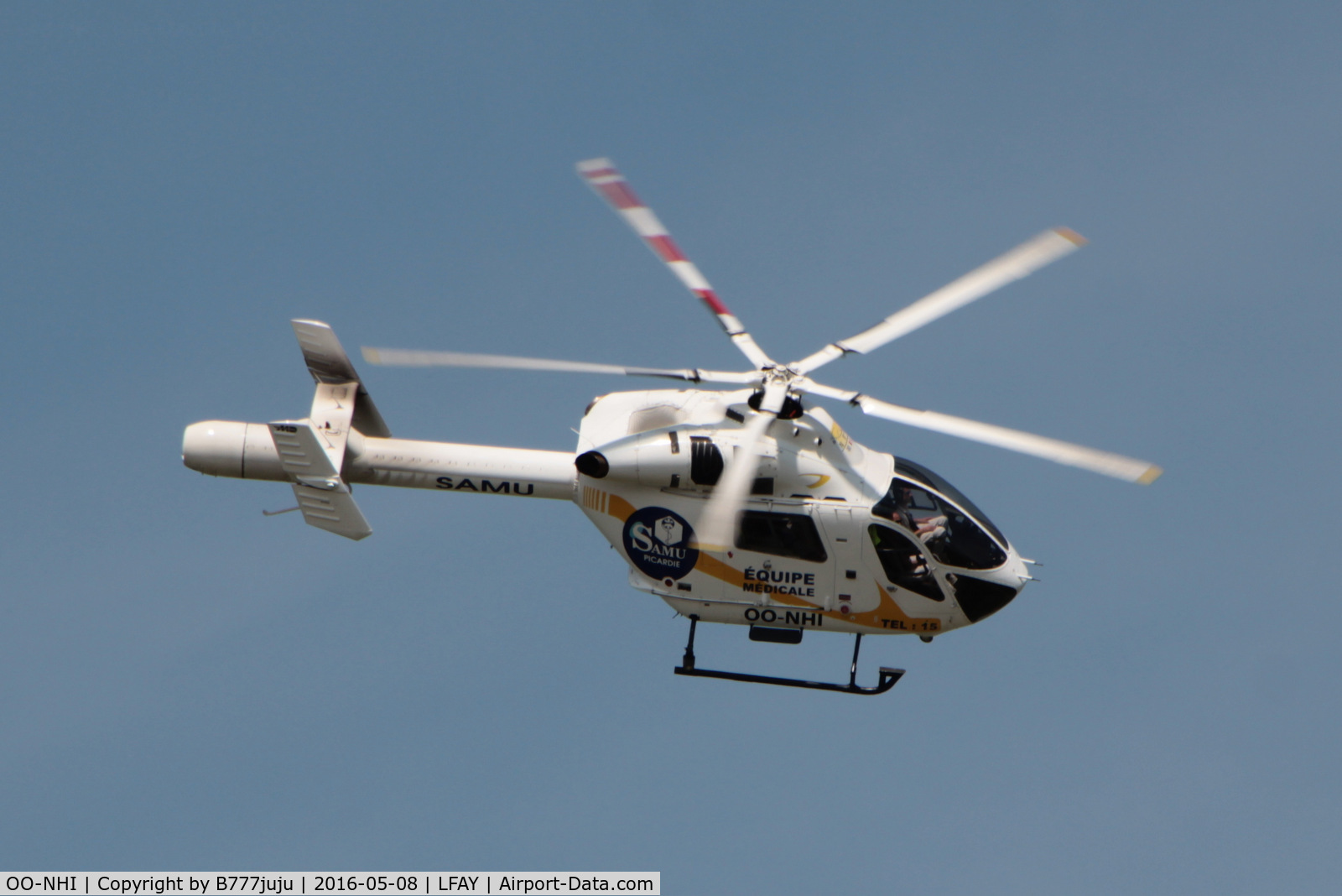 OO-NHI, 2009 MD Helicopters MD-902 C/N 900-00137, at Amiens