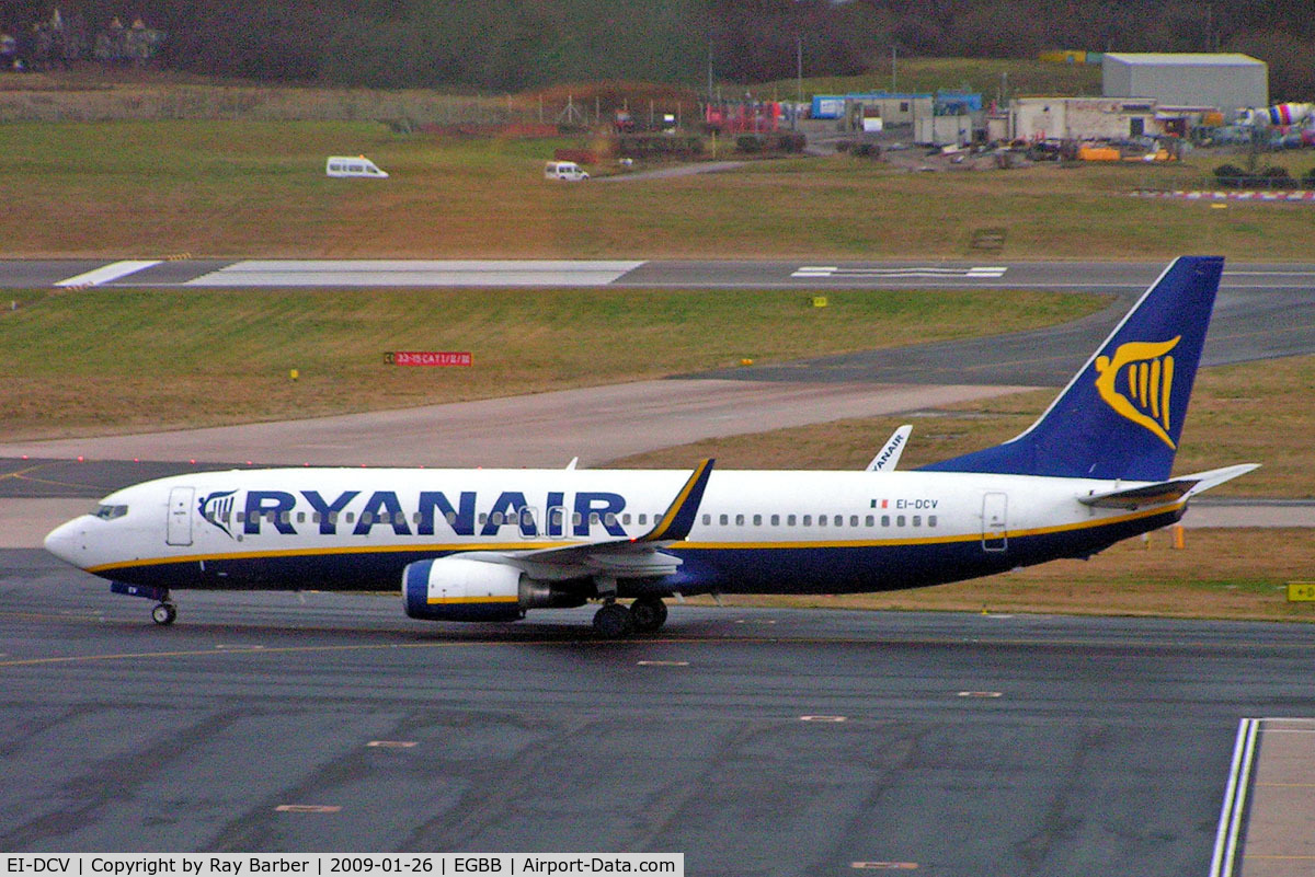 EI-DCV, 2004 Boeing 737-8AS C/N 33814, Boeing 737-8AS [33814] (Ryanair) Birmingham Int'l~G 26/01/2009