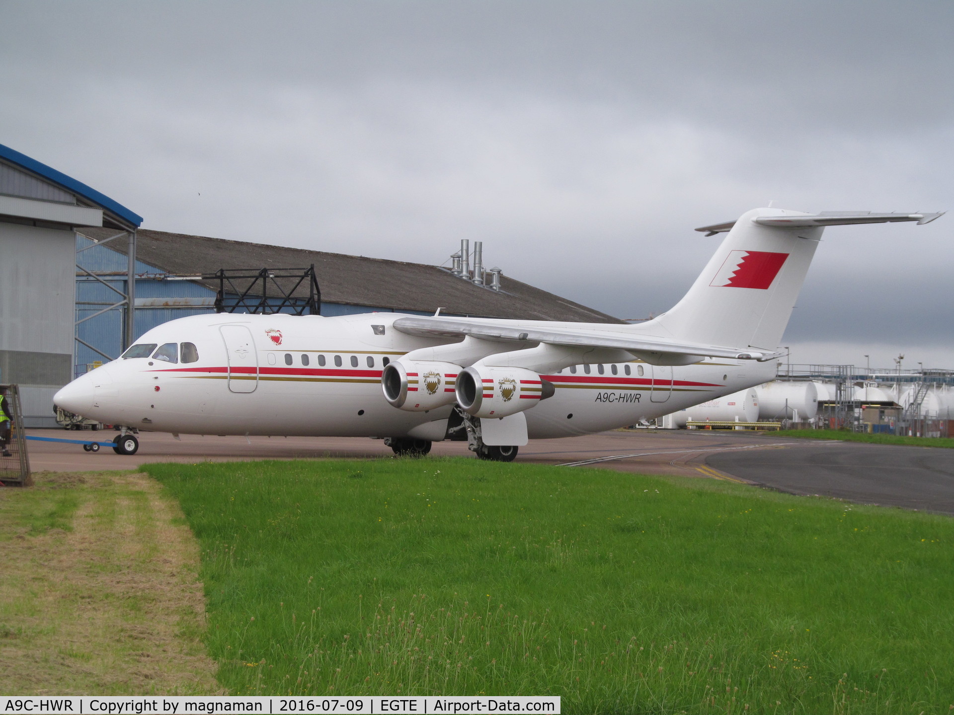 A9C-HWR, 1997 British Aerospace Avro 146-RJ85 C/N E.2306, Perfect timing to see this aircraft depart