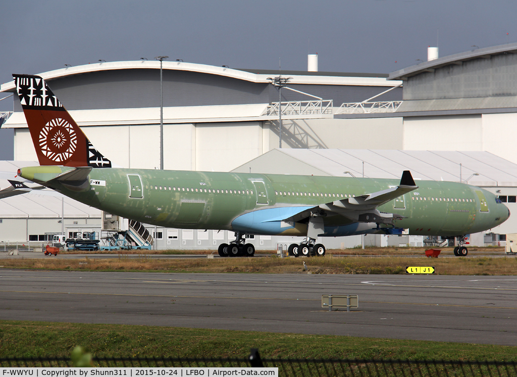 F-WWYU, 2015 Airbus A330-343 C/N 1692, C/n 1692 - For Fiji Airways and parked at the Lagardere plant before engines mounted...