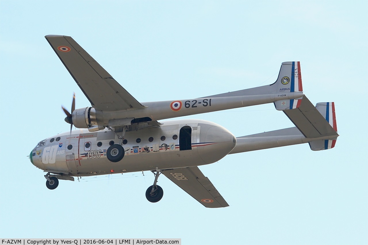 F-AZVM, 1956 Nord N-2501F Noratlas C/N 105, Nord N-2501F Noratlas, On display, Istres-Le Tubé Air Base 125 (LFMI-QIE) open day 2016