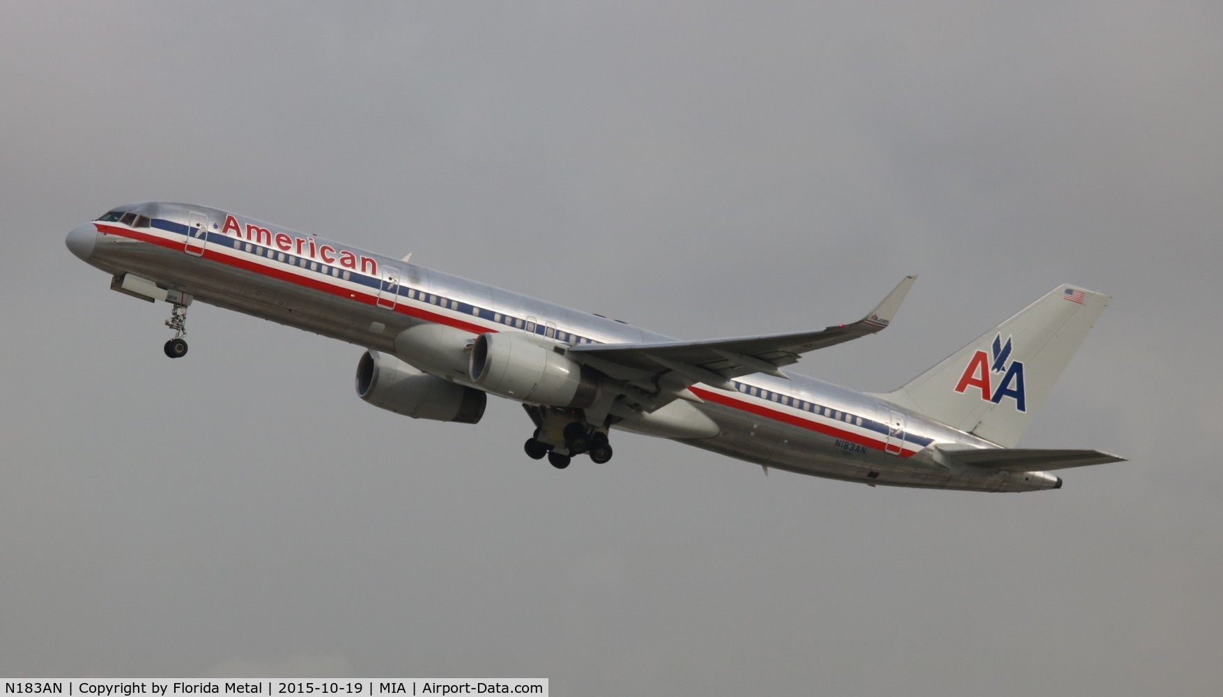 N183AN, 1999 Boeing 757-223 C/N 29593, American