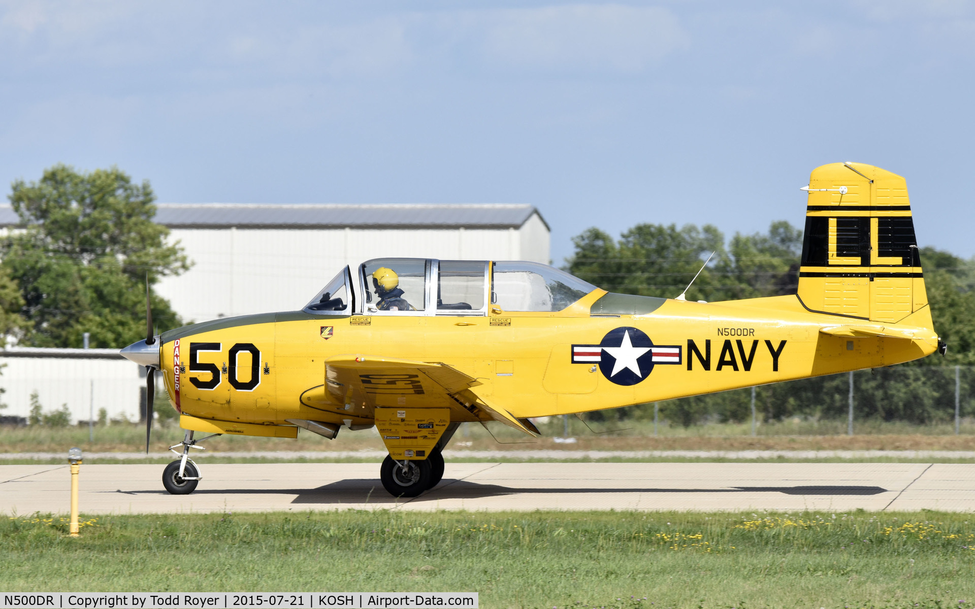 N500DR, 1954 Beech T-34A (A45) Mentor Mentor C/N G-31, Airventure 2015
