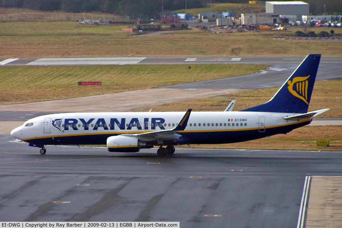 EI-DWG, 2007 Boeing 737-8AS C/N 33620, Boeing 737-8AS [33620] (Ryanair) Birmingham Int'l~G 13/02/2009