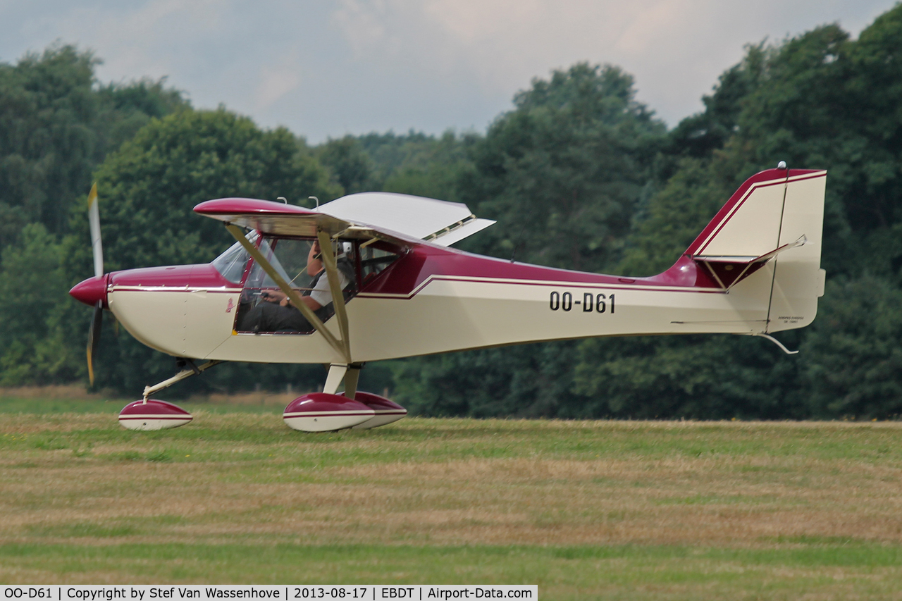 OO-D61, 2001 Aeropro Eurofox C/N 10001, Schaffen-Diest Oldtimer Fly-Inn 2013.