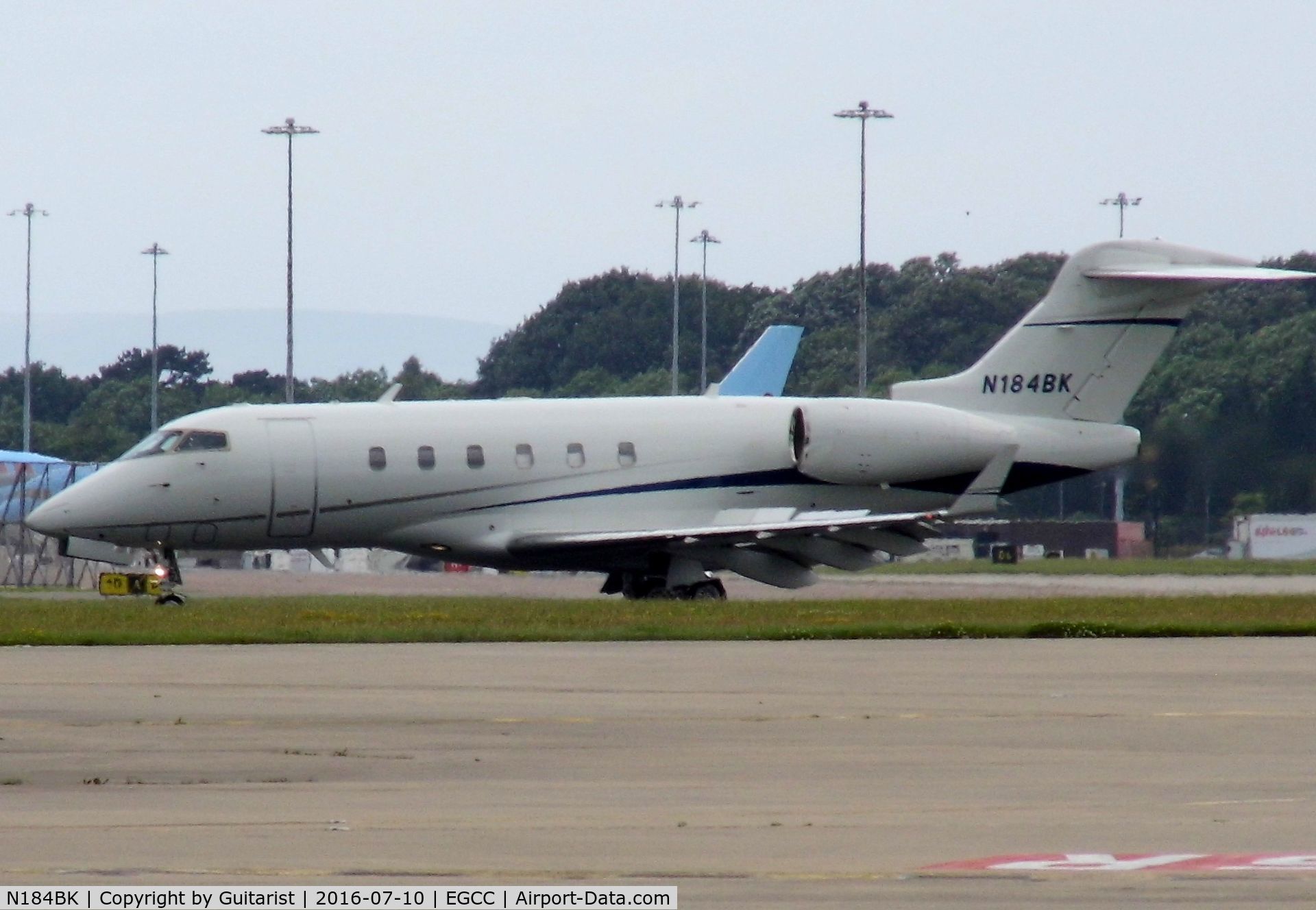 N184BK, 2008 Bombardier Challenger 300 (BD-100-1A10) C/N 20209, At Manchester