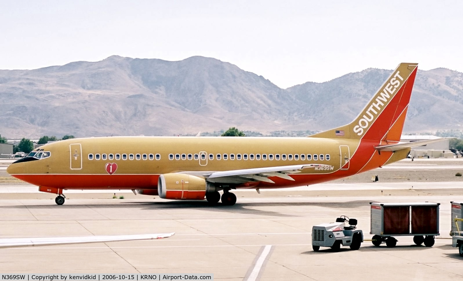 N369SW, 1993 Boeing 737-3H4 C/N 26580, Southwest Airlines