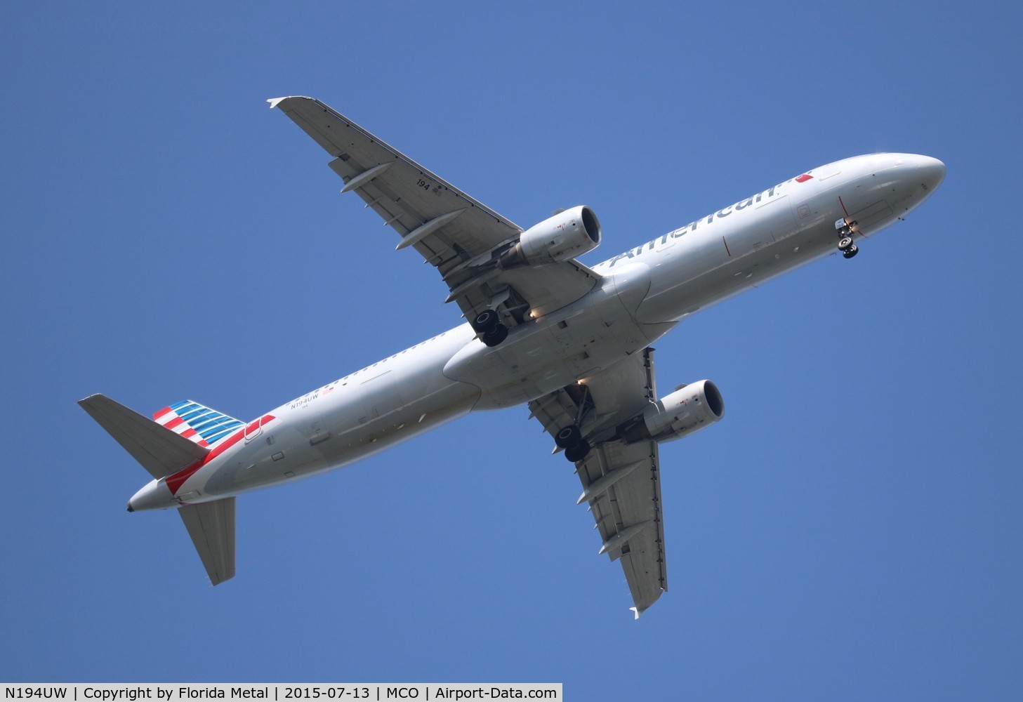 N194UW, 2008 Airbus A321-211 C/N 3629, American