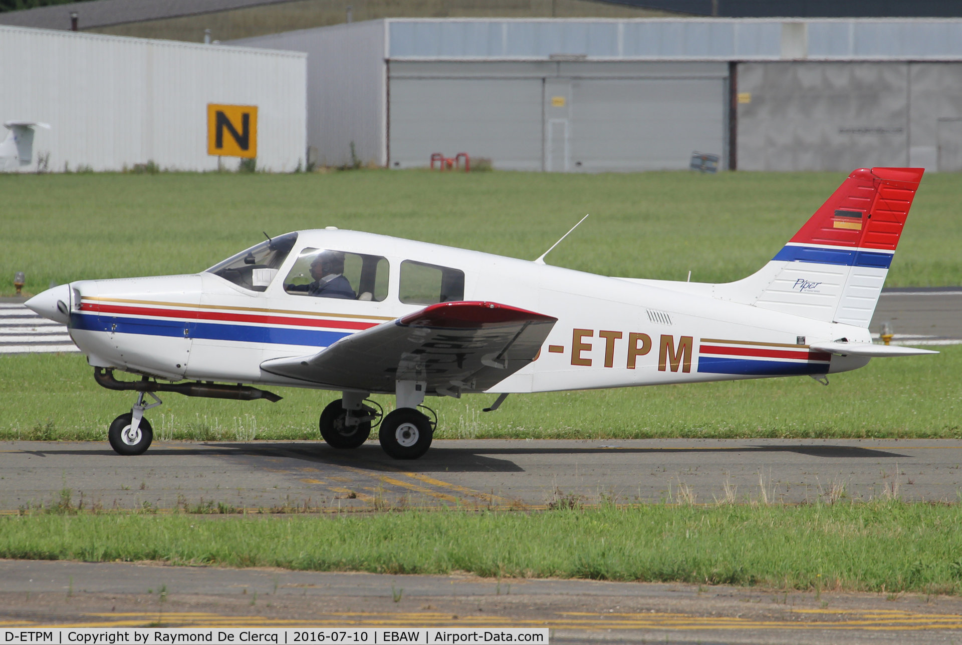 D-ETPM, 1994 Piper PA-28-161 Cadet C/N 2841363, At Antwerp Airport.