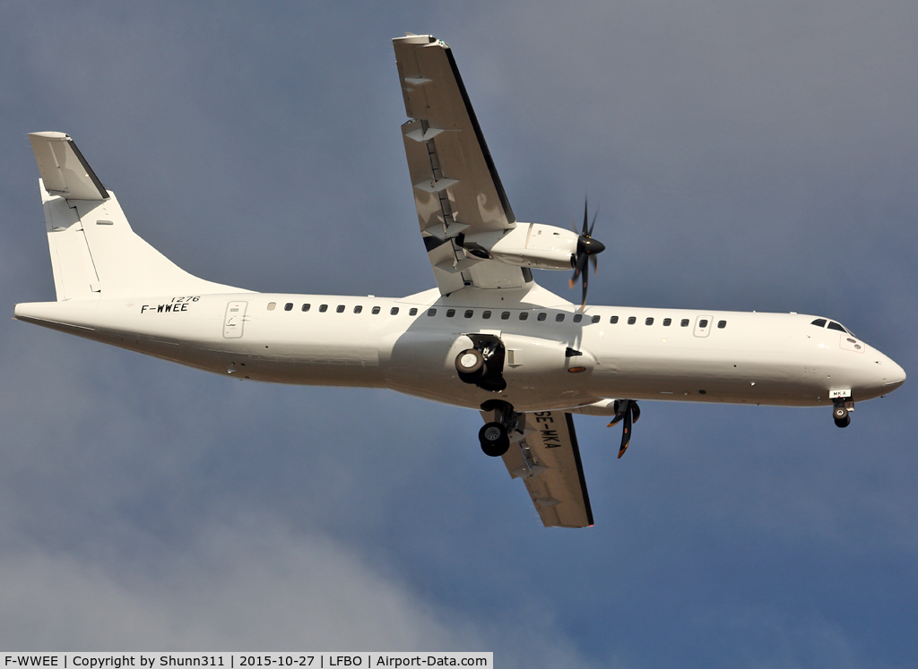 F-WWEE, 2015 ATR 72-600 C/N 1276, C/n 1276 - To be SE-MKA