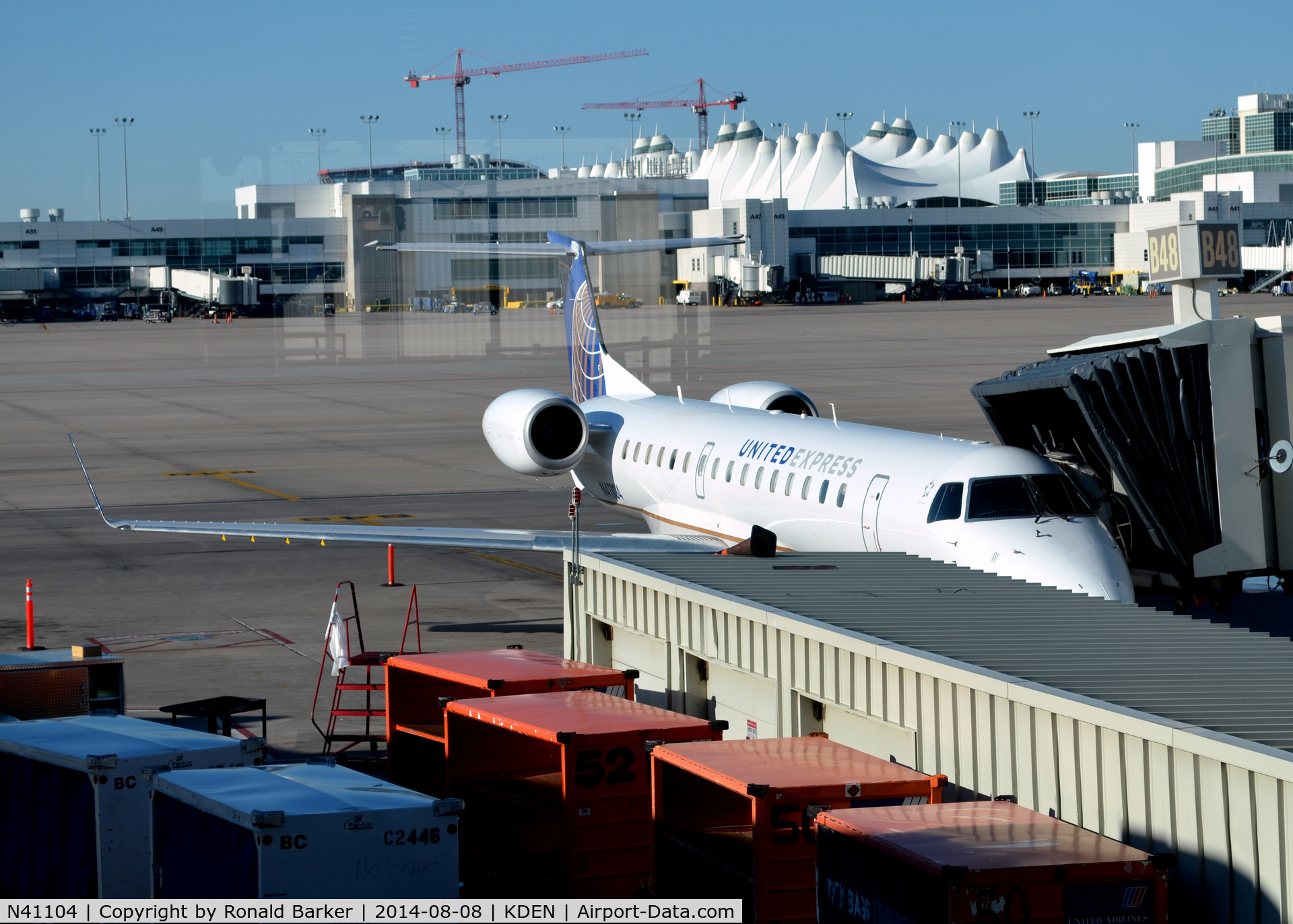 N41104, 2002 Embraer ERJ-145XR (EMB-145XR) C/N 145646, Gate B48 Denver