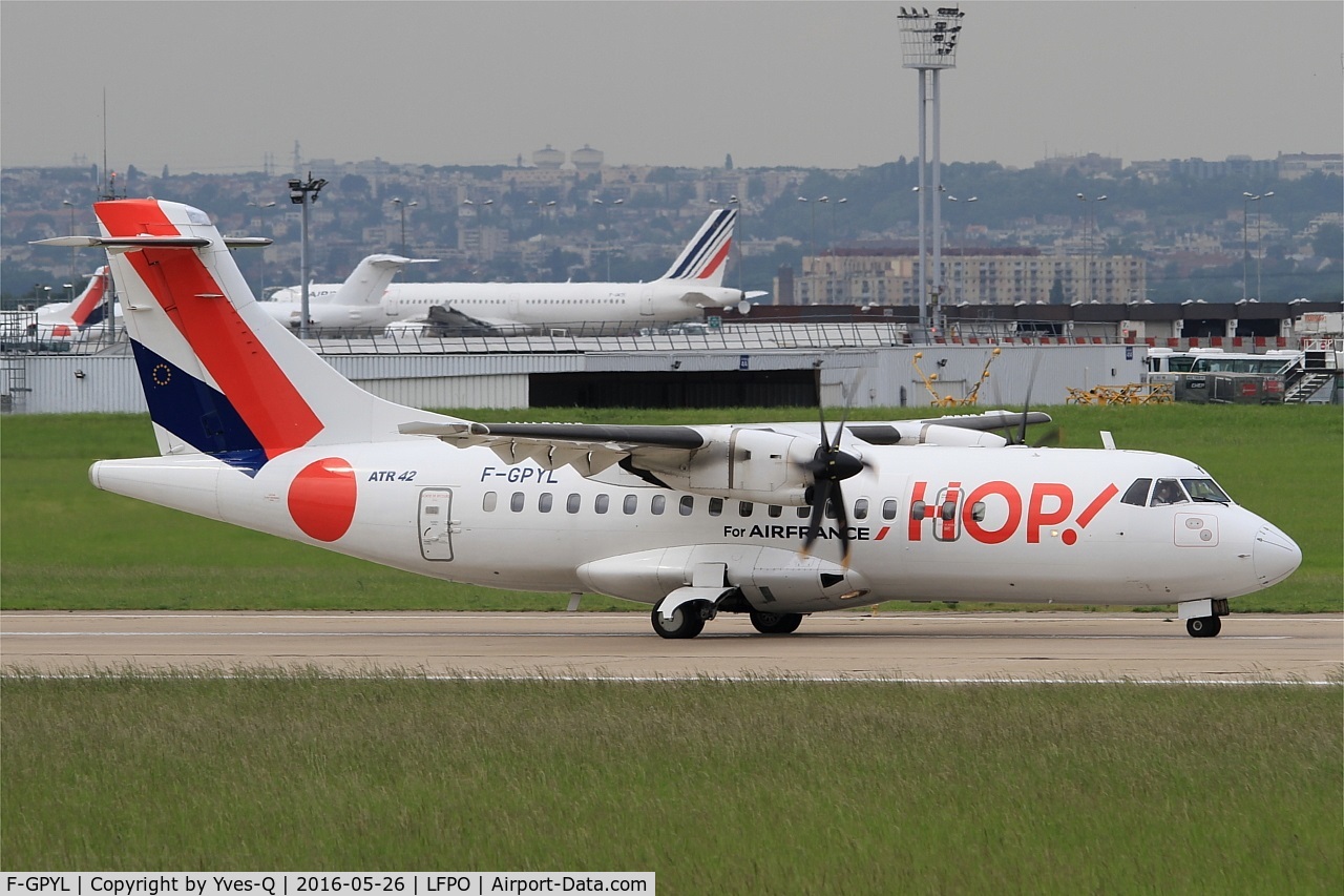 F-GPYL, 1997 ATR 42-500 C/N 542, ATR 42-500, Take off run rwy 08, Paris-Orly Airport (LFPO-ORY)