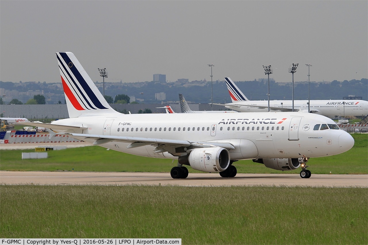 F-GPMC, 1996 Airbus A319-113 C/N 608, Airbus A319-113, Take off rwy 24, Paris-Orly airport (LFPO-ORY)