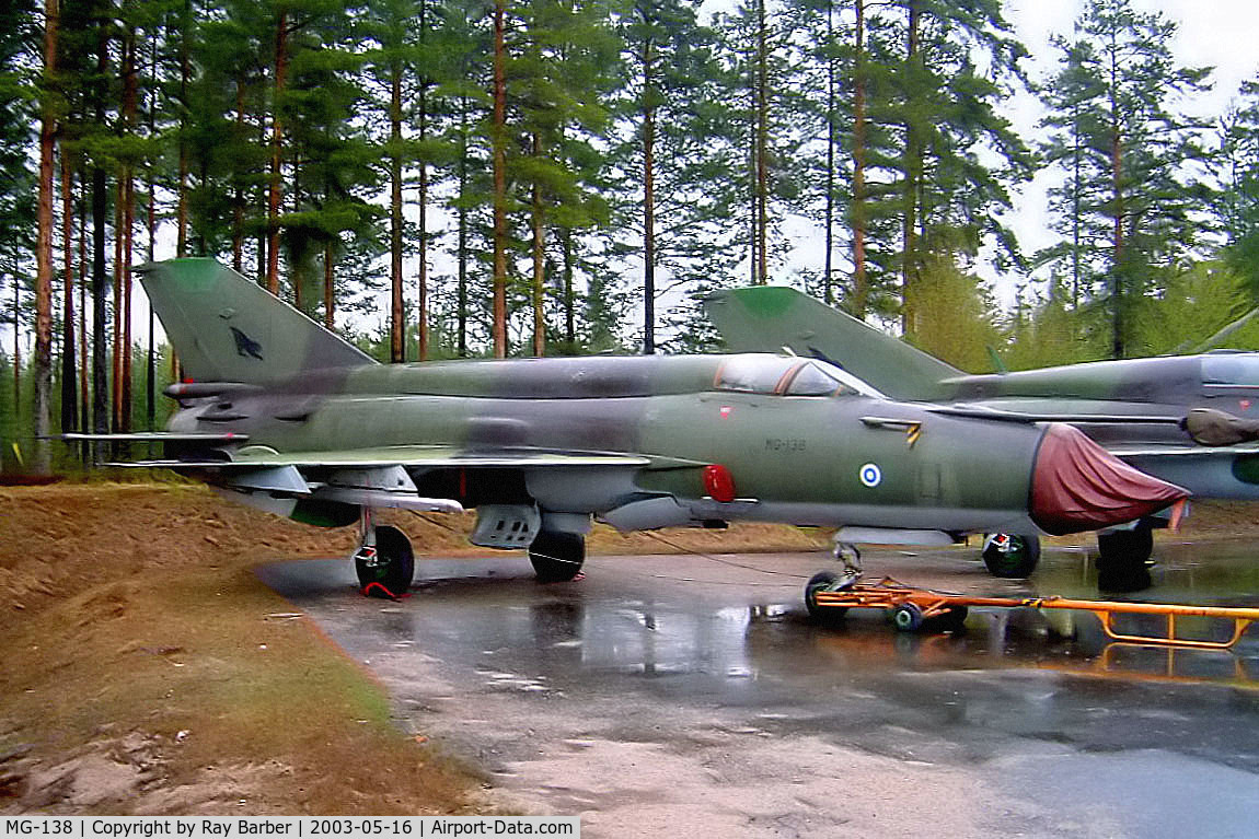 MG-138, Mikoyan-Gurevich MiG-21bis C/N N75084608, Mikoyan-Gurevich MiG-21Bis Fishbed [N75084608] Tikkakoski~OH 16/05/2003