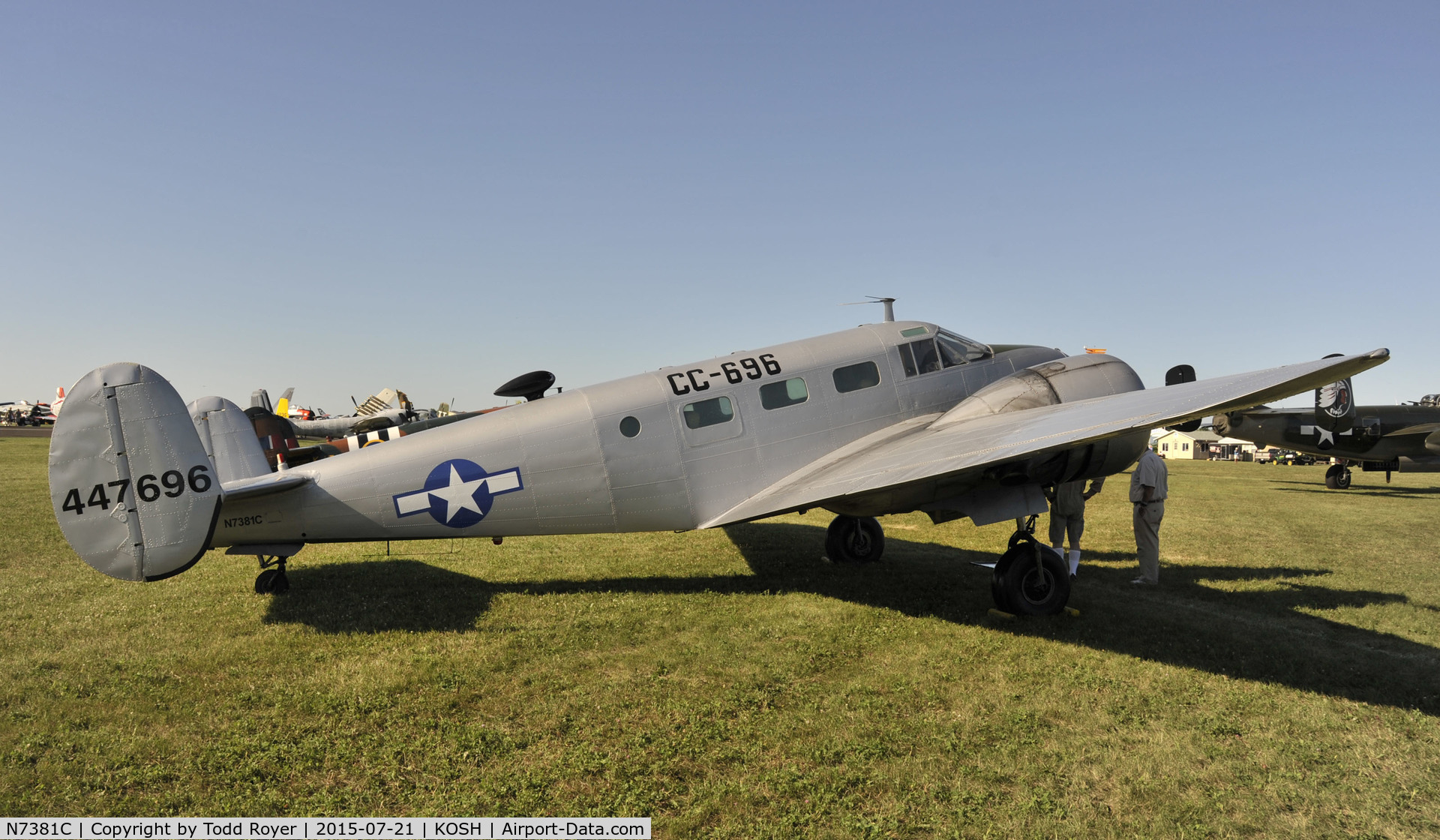 N7381C, 1944 Beech C18S C/N 8104, Airventure 2015
