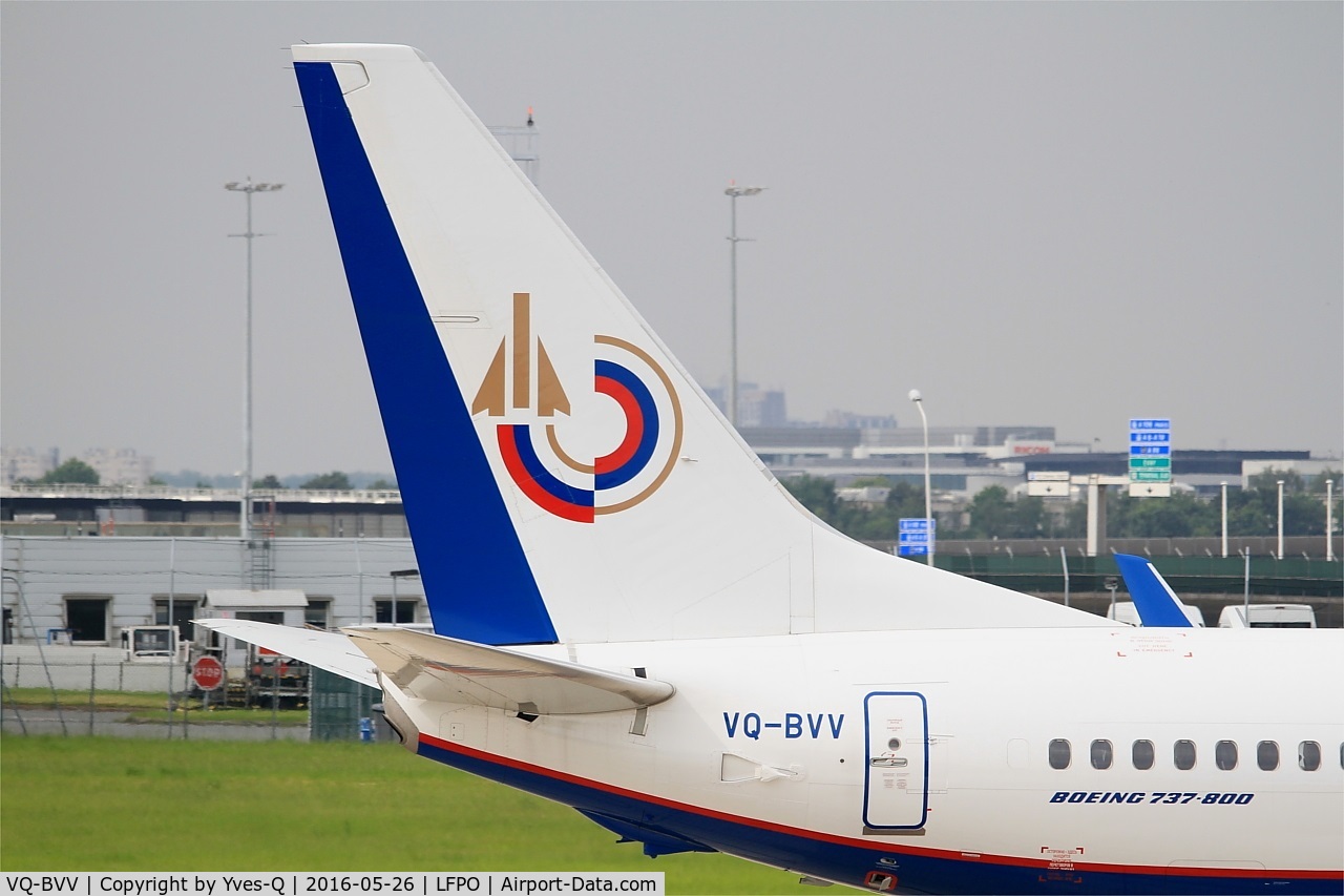 VQ-BVV, 2014 Boeing 737-8LJ C/N 41201, Boeing 737-8LJ, Close view of tail, Paris-Orly Airport (LFPO-ORY)