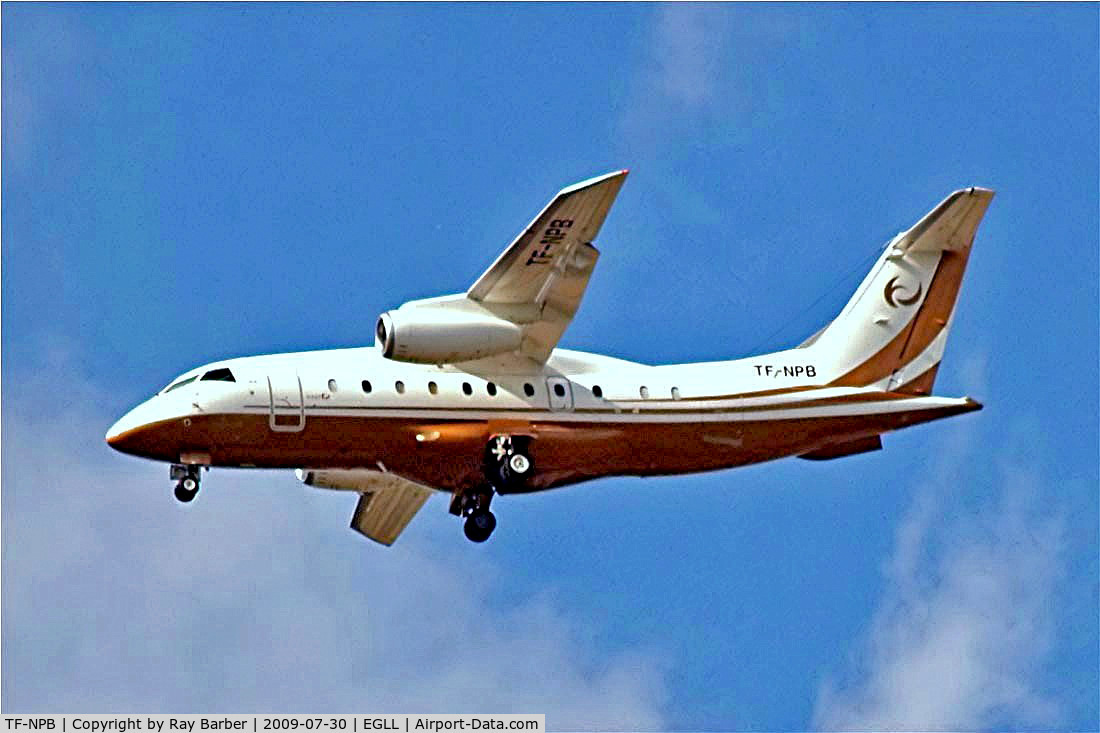 TF-NPB, 2000 Fairchild Dornier 328-310 328JET C/N 3161, Dornier 328-310 Jet [3161] (Icejet) Home~G 30/07/2009. on approach 27R.