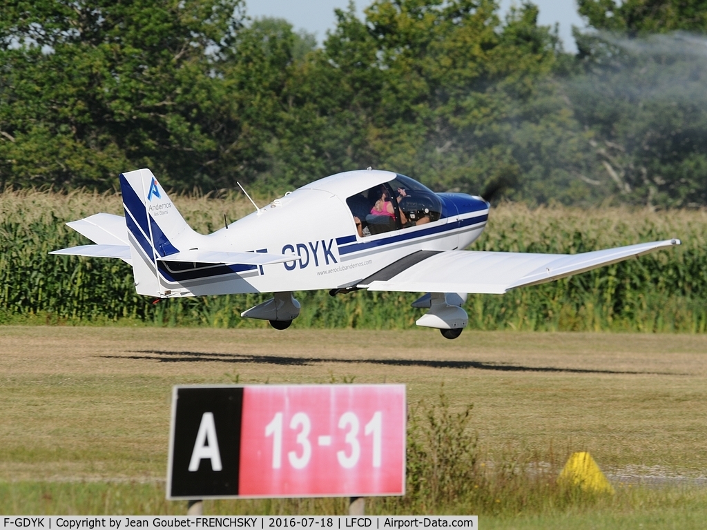F-GDYK, Robin DR-400-120 C/N 1661, Aeroclub d'Andernos