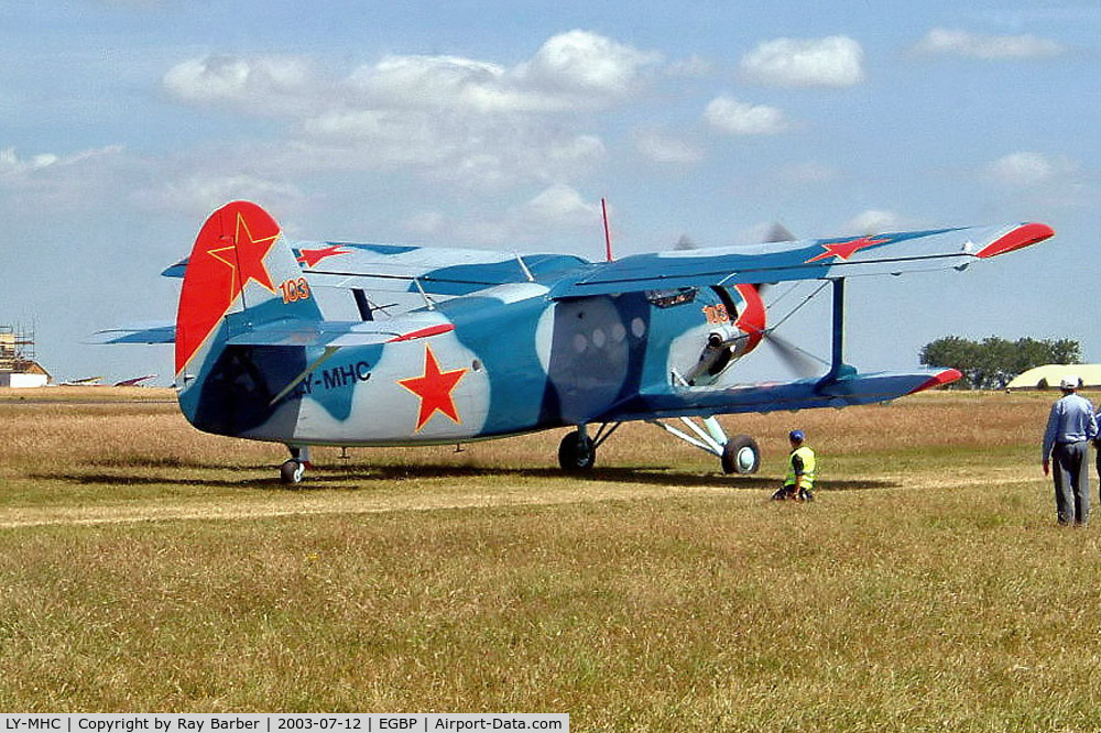 LY-MHC, Antonov An-2R C/N 1G215-33, Antonov An-2R [1G215-33] Kemble~G 12/07/2003
