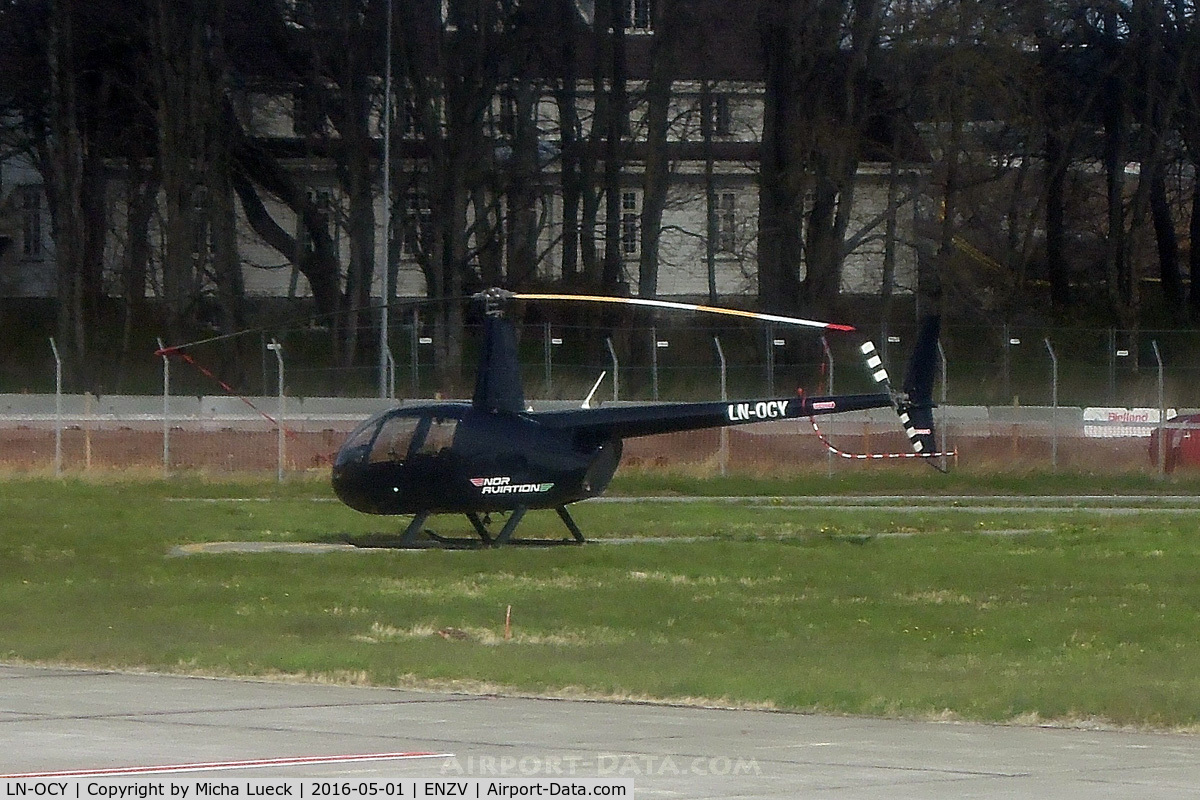 LN-OCY, Robinson R44 C/N 819, At Stavanger