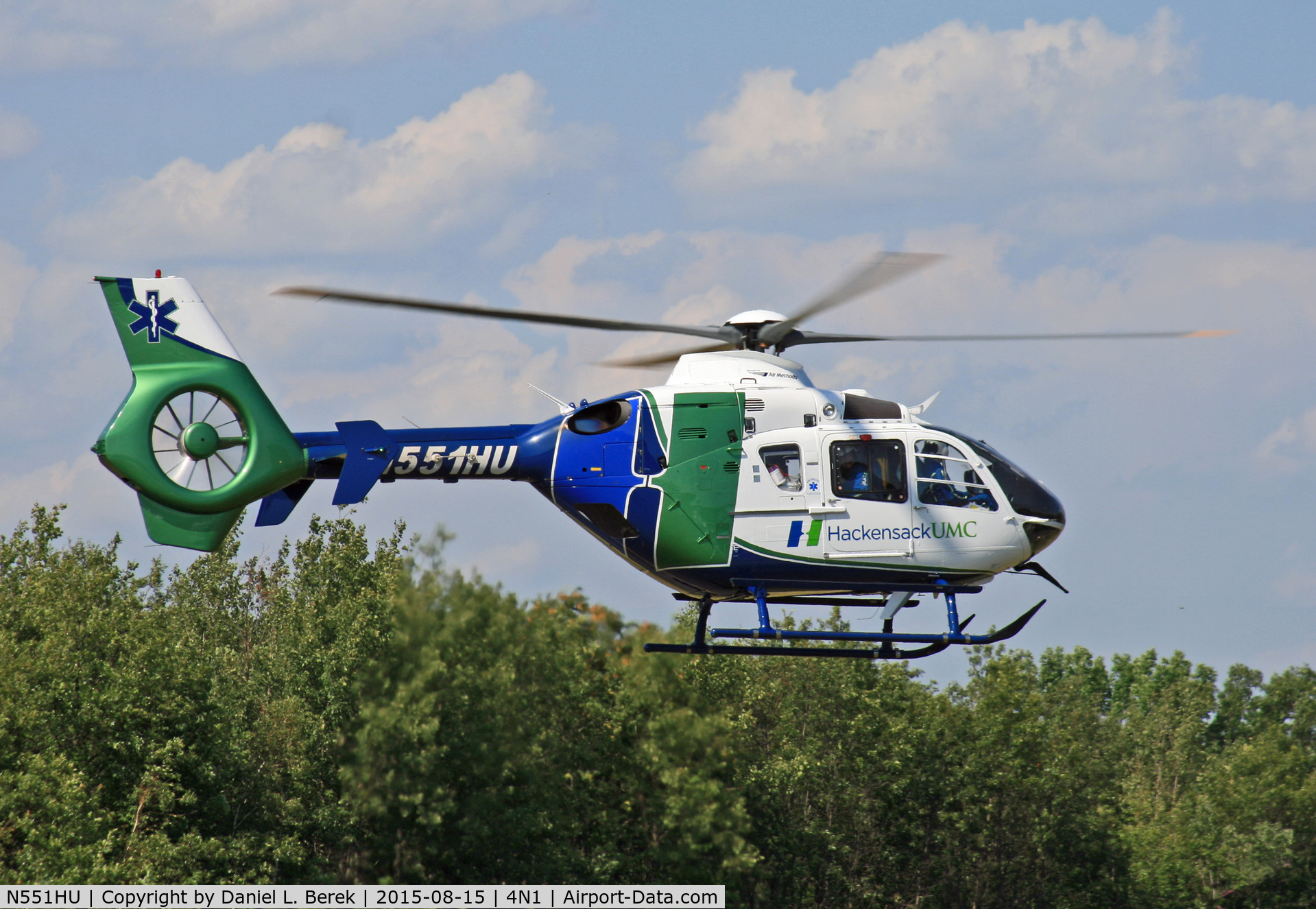 N551HU, 2006 Eurocopter EC-135P-2 C/N 0490, This beauty was visiting the Greenwood Lake Airport airshow in 2015.