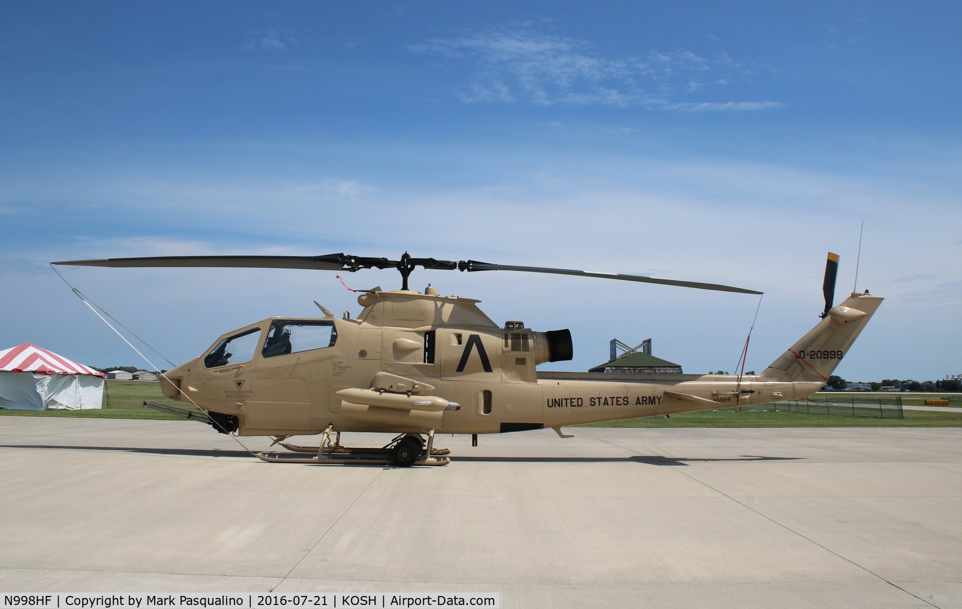 N998HF, 1971 Bell AH-1F Cobra C/N 71-20998, Bell AH-1F