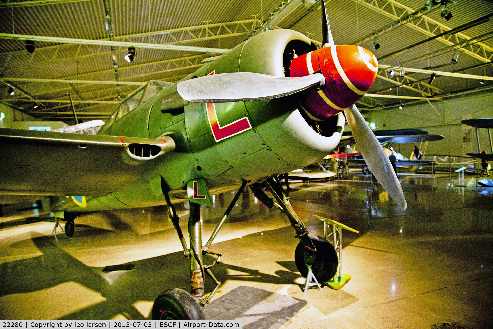 22280, 1944 FFVS J-22A C/N 22280, Flygvapen Museum Linkoping 3.7.13