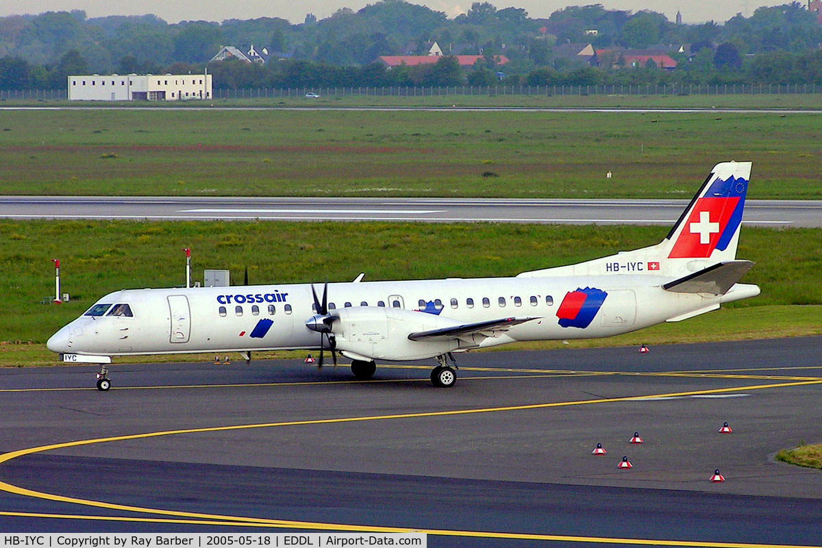 HB-IYC, 1998 Saab 2000 C/N 2000-058, SAAB 2000 [058] (Crossair) Dusseldorf~D 18/05/2006