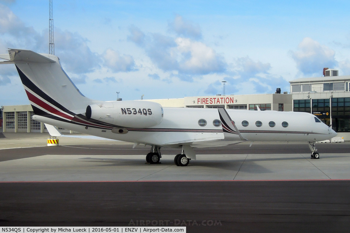N534QS, 2006 Gulfstream Aerospace GV-SP (G550) C/N 5103, At Stavanger