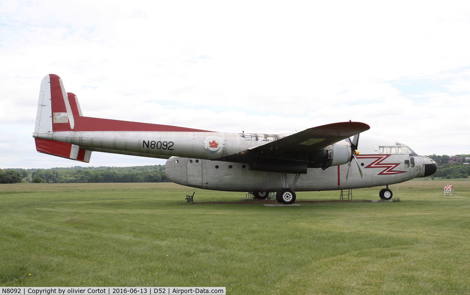 N8092, 1948 Fairchild C-119G Flying Boxcar C/N 10678, Geneseo museum