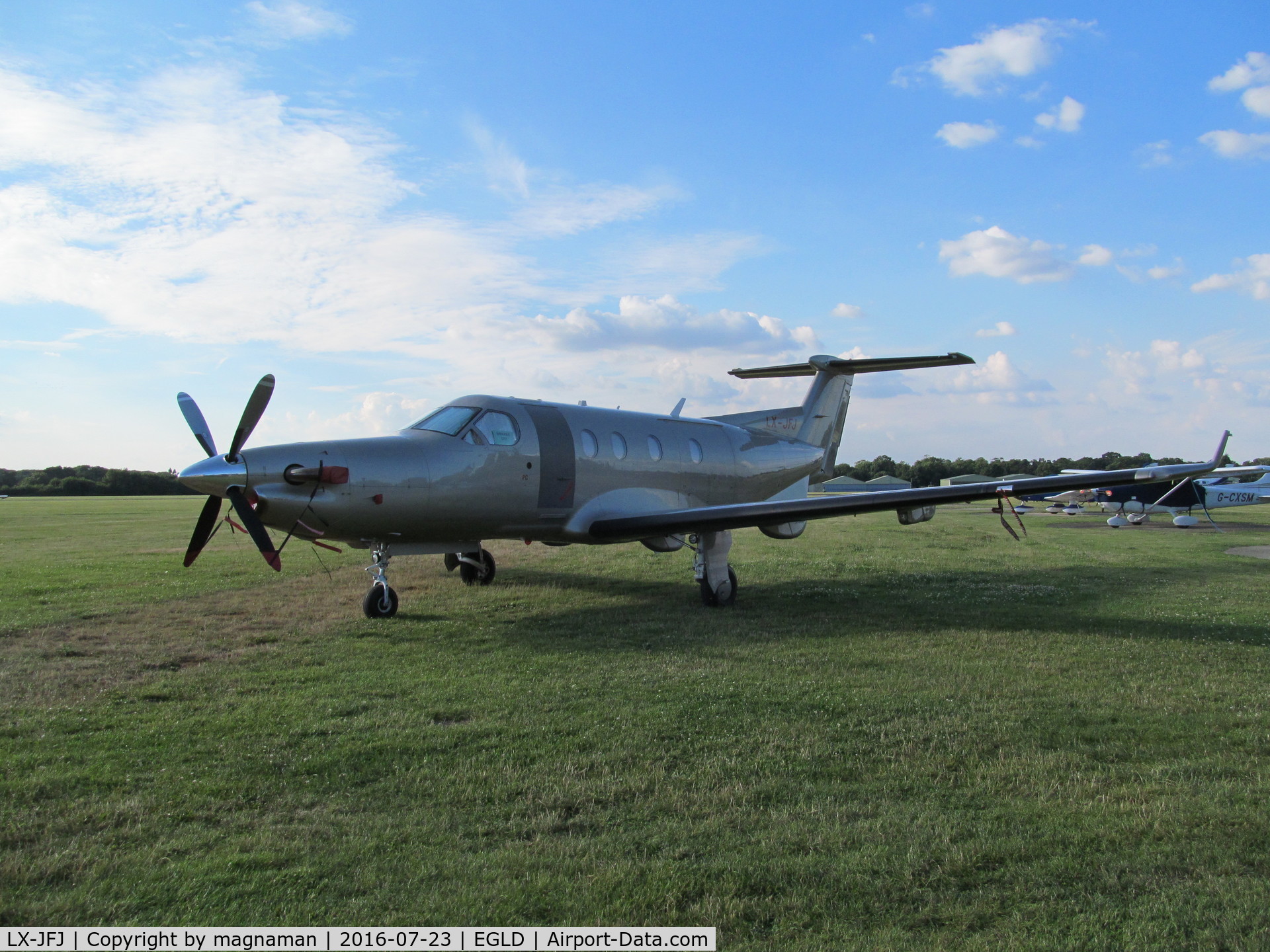 LX-JFJ, 2005 Pilatus PC-12/45 C/N 678, at denham