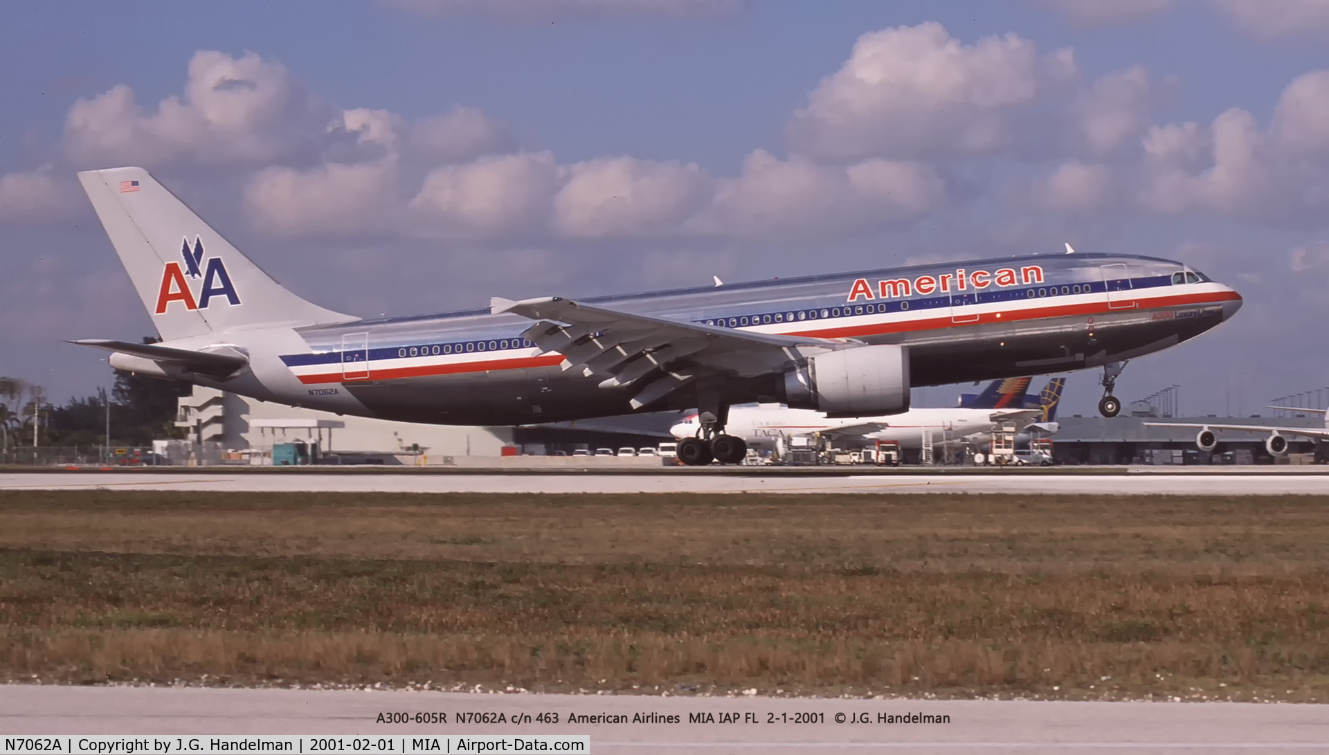 N7062A, 1988 Airbus A300B4-605R C/N 474, At MIA.