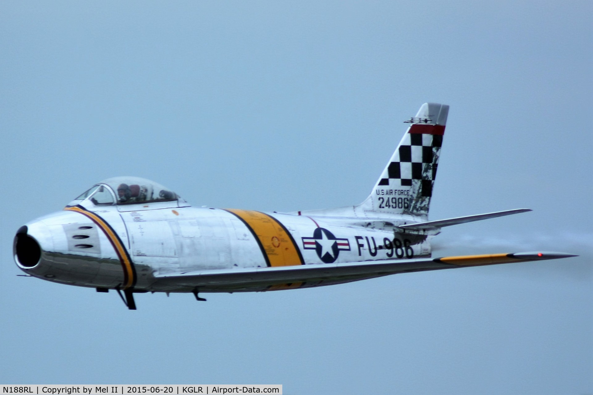 N188RL, 1952 North American F-86F Sabre C/N 191-682, 2015 Wings Over Gaylord Air Show
