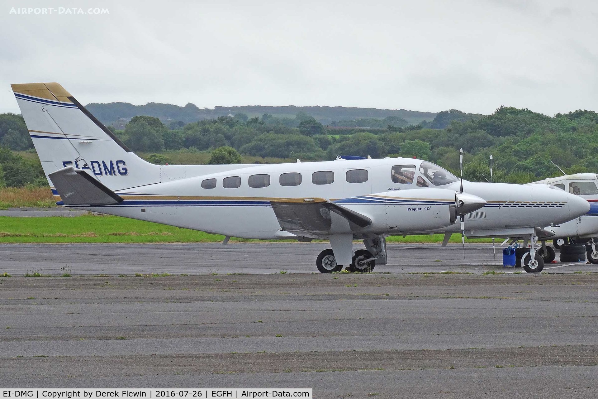 EI-DMG, 1980 Cessna 441 Conquest II C/N 441-0165, Conquest II, Dawn Meats Group Ltd, Waterford based, previously N27214, N140MP, seen parked up.