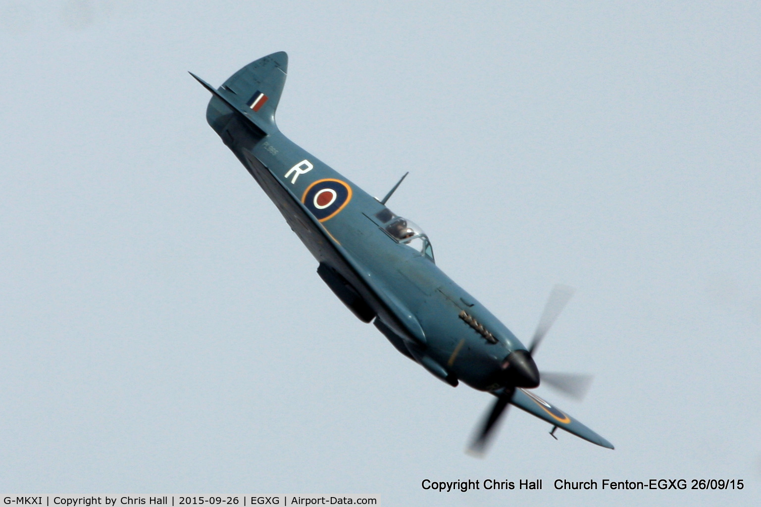 G-MKXI, 1944 Supermarine 365 Spitfire PR.XI C/N 6S/504719, at the Yorkshire Airshow