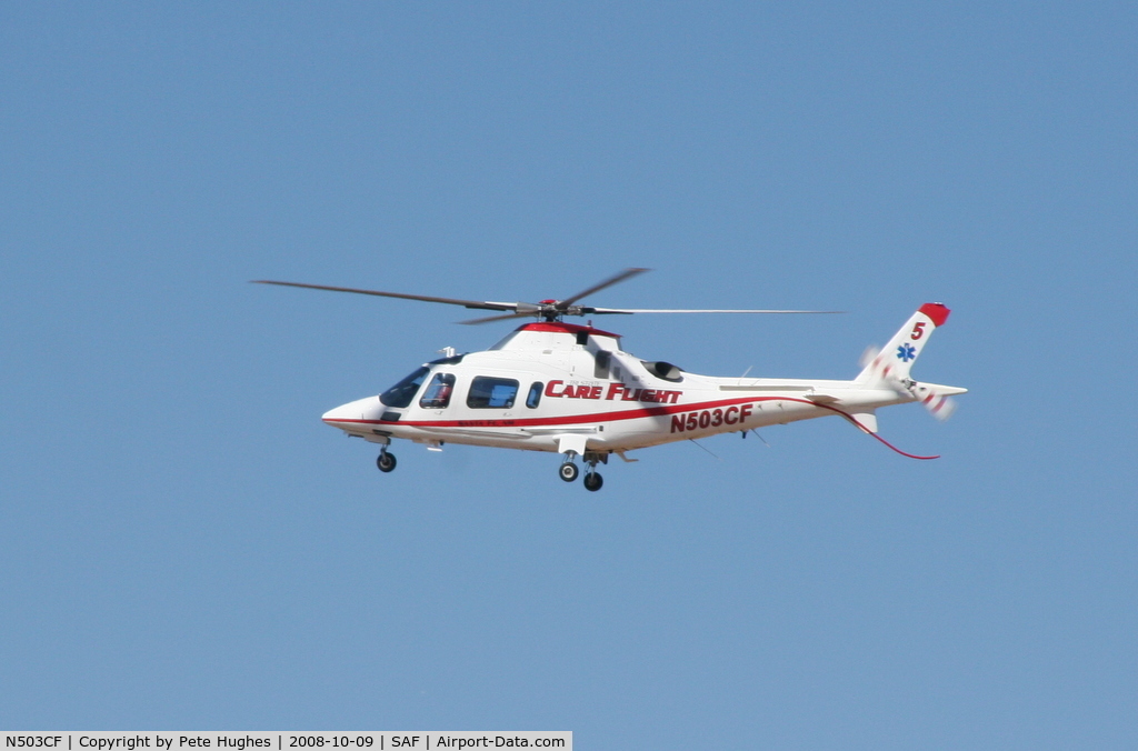 N503CF, Agusta A-109E C/N 11506, N503CF A109 at Santa Fe, New Mexico