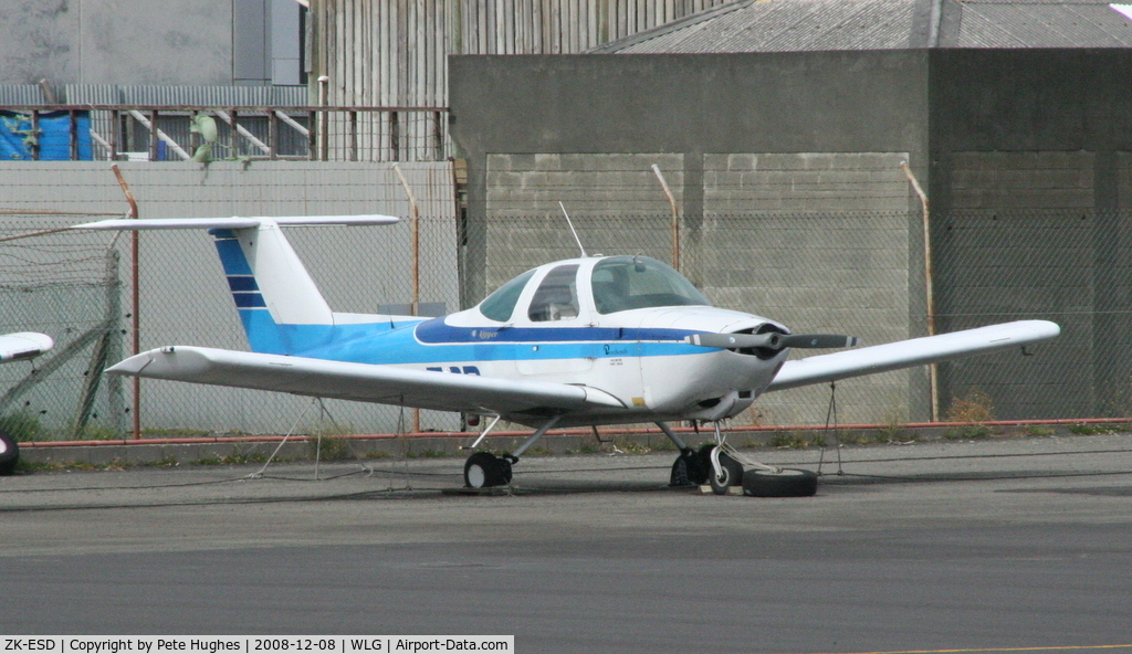 ZK-ESD, Beech 77 Skipper C/N WA-176, ZK-ESD Beech Skipper at Wellington, NZ